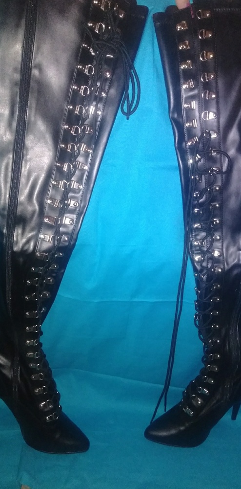 Thigh High Heeled Boots